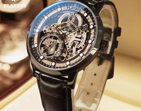 转卖花花公子手表男士机械表全自动新款正品潮...