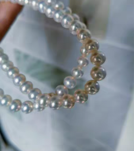 包邮两条极品色，极品镜面光银色淡水无核，7...