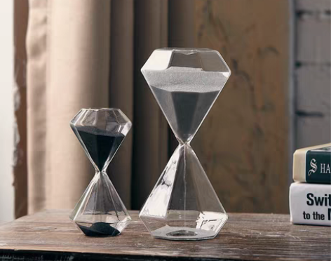 转卖全新北欧风钻石时间沙漏计时器礼物现代简...