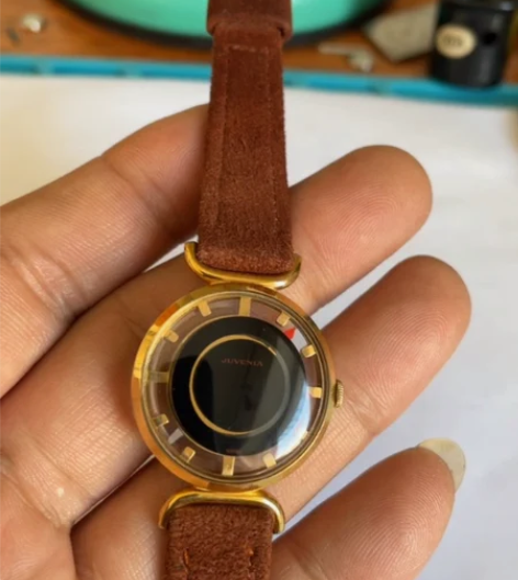 好品瑞士产尊皇女机械表手表后配表带原扣盘面...