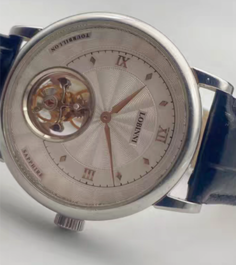 罗宾尼手表男士陀飞轮双面镂空机械表防水男表...