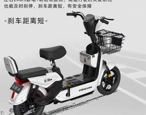 转卖飞鸽新国标电车48V电动车小型亲子代步...