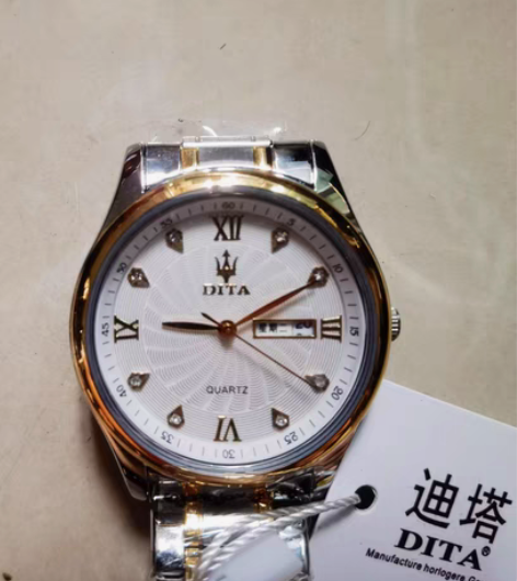 包邮正品迪塔手表男士钢带情侣手表防水男全自...