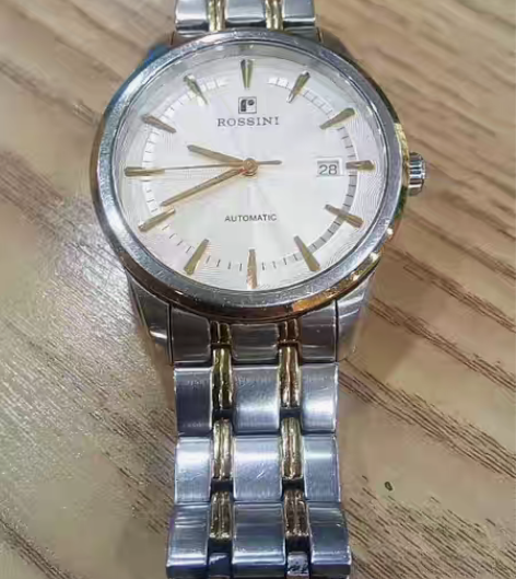 包邮罗西尼一代经典男款全自动机械表，蓝宝石...