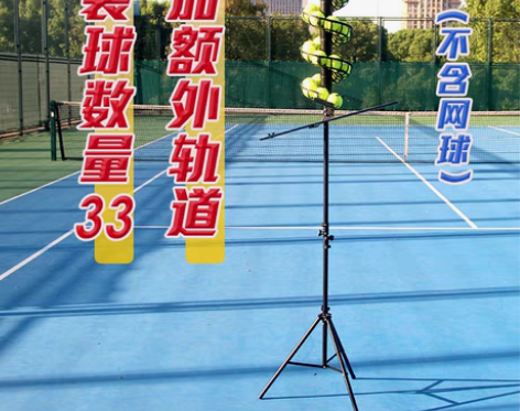 转卖网球自动发球机坠球机训练器初学者儿童单...