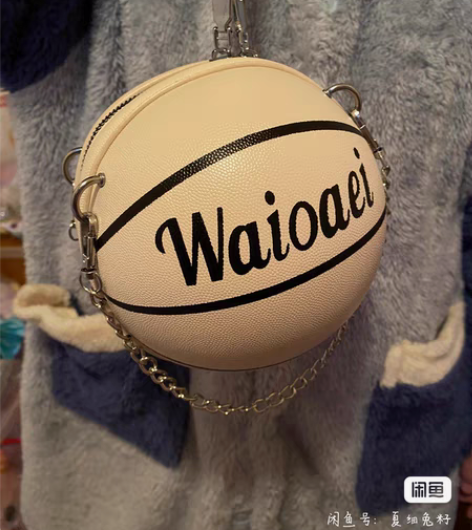 NBA浅卡其篮球包，圆滚滚手提包、斜挎包 ...