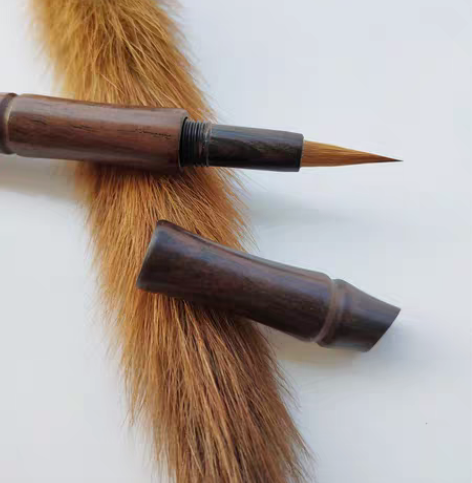 包邮#陆文房四宝#纯狼小楷毛笔 纯狼尾～小...