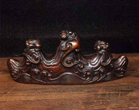 包邮纯铜状元笔架 长20厘米，宽5厘米，高...