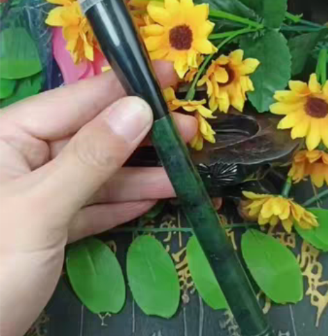 包邮标价即卖价 新疆和田玉碧玉 文房四宝毛...