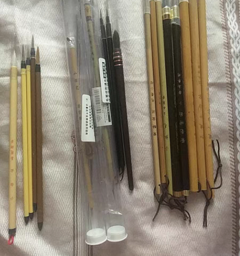 包邮荣宝斋水彩毛笔竹羽堂玉水湖笔小红毛小楷...