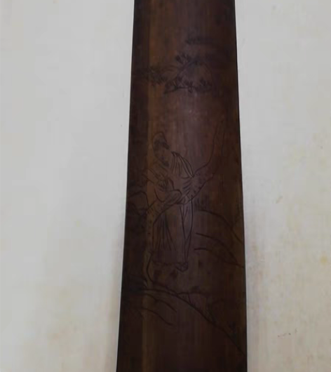 包邮一个竹子的板,上面有雕工,不知道干啥用...
