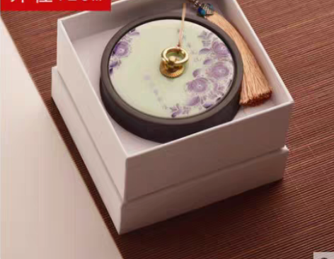 正品涵轩堂带盖天然石墨砚台笔原石全新¥19...