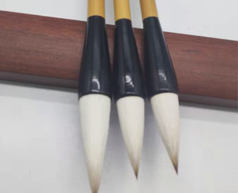 包邮善琏湖笔短峰紫毫兼毫毛笔蒜头笔国画泼墨...