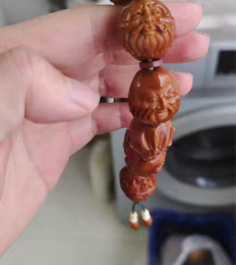 苦石款云天,2.0铁核双面十八罗汉橄榄核,...