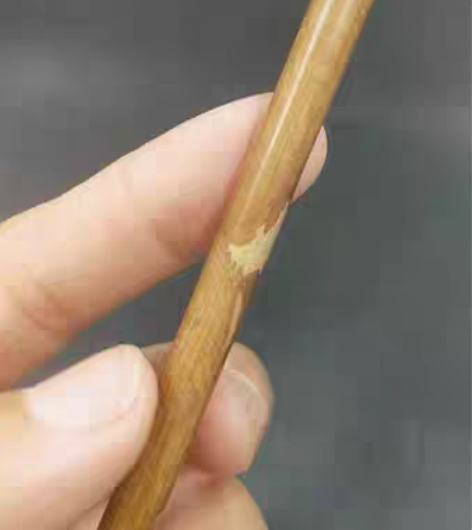 包邮红湘妃竹纯狼毫,口径0.7出峰2.5 ...