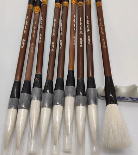 包邮日本回流，邹紫光阁乾隆阁毛笔，大品牌老...