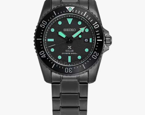 转卖【情人节礼物】SEIKO精工酷黑系列太...