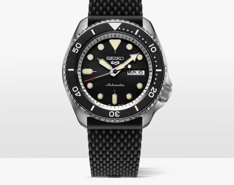 转卖SEIKO精工新款5号手表男日本黑水鬼...