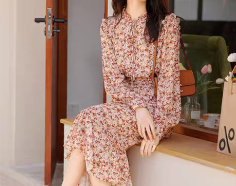 转卖连衣裙 2022春夏款6-30淑女法式...