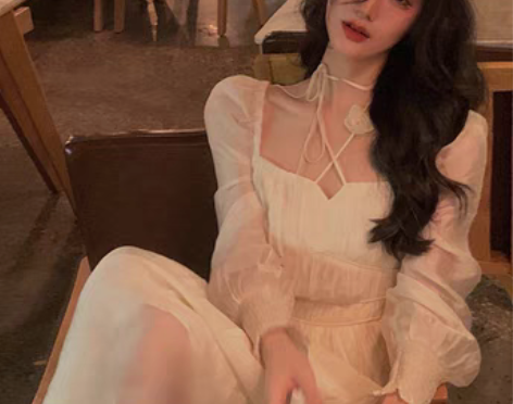 转卖纯欲高级感公主法式赫本风小众设计氛围感...