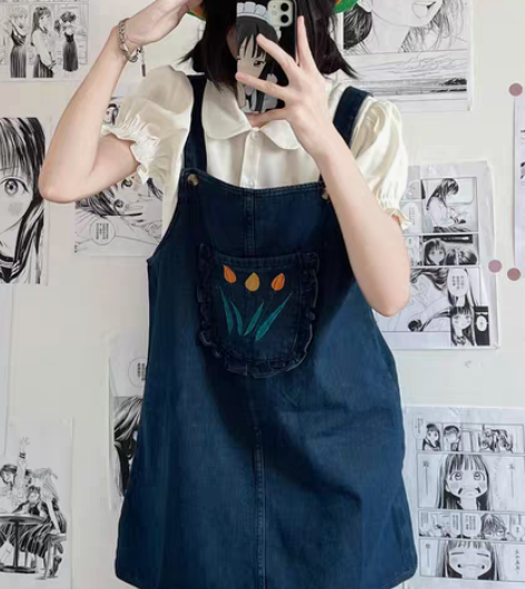 转卖背带裙仅拍照 s码S几乎全新翻斗花园日...