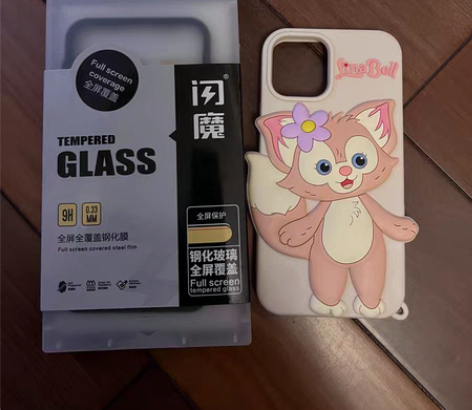 闪魔手机膜两张送玲娜贝儿手机壳 适用于苹果...