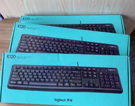 包邮罗技K120 键盘 有线键盘 办公键盘...