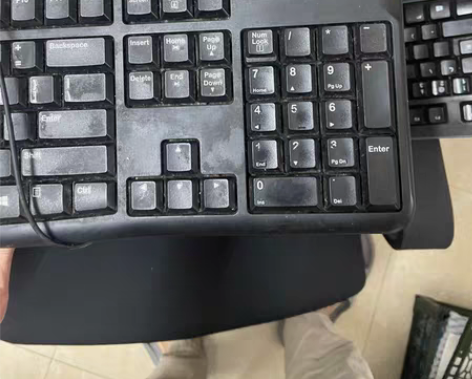 罗技K120有线薄膜键盘办公家用USB笔记...