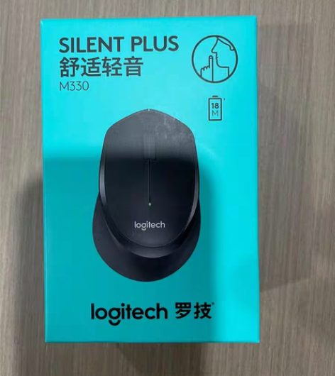 罗技（Logitech）M330 轻音鼠标...
