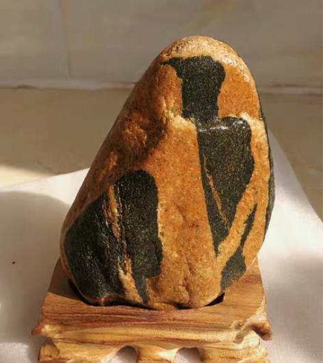 包邮人物／风华正茂 東岳天然原石摆件精品，...