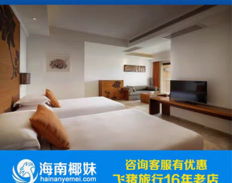 包邮三亚湾红树林度假世界木棉酒店 城市景观...