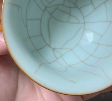 李善民 善隐款盖碗 很早期的作品 所以盖子...