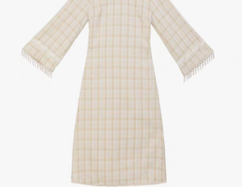 转卖川黛《秋白露》复刻 格子旗袍年轻款民国...