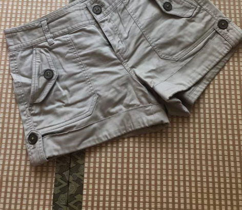 包邮【3件包邮】专柜正品拉夏贝尔卡其色短裤...