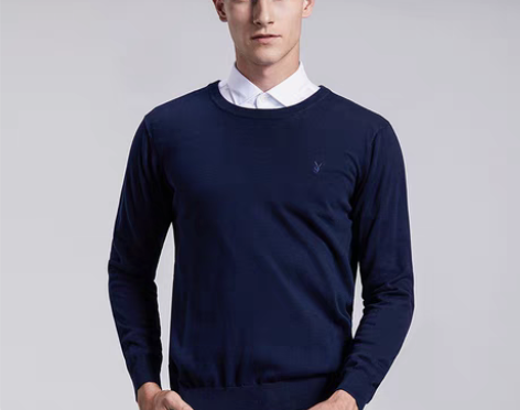 转卖花花公子毛衣男圆领长袖秋季男士针织衫毛...