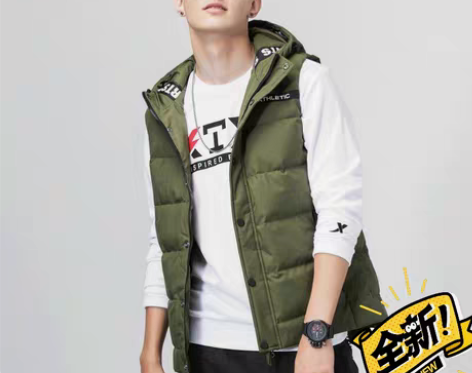 全新特步羽绒马甲＃反季清仓49207全新正...