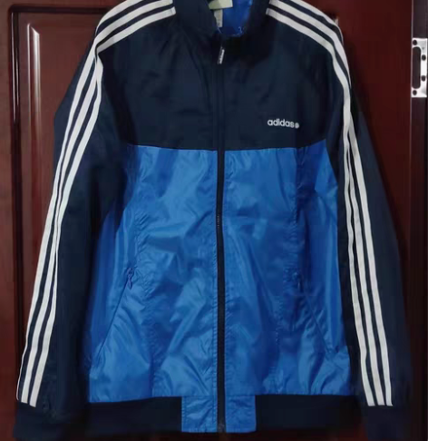 Adidas阿迪达斯NEO系列，三条杠拉链...