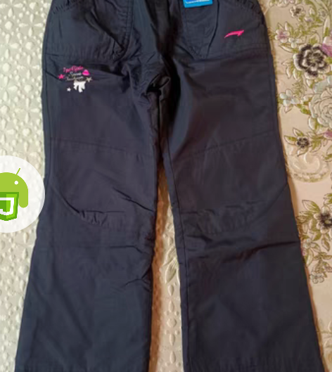 包邮七波辉加绒休闲裤，玫红色刺绣标，正品质...
