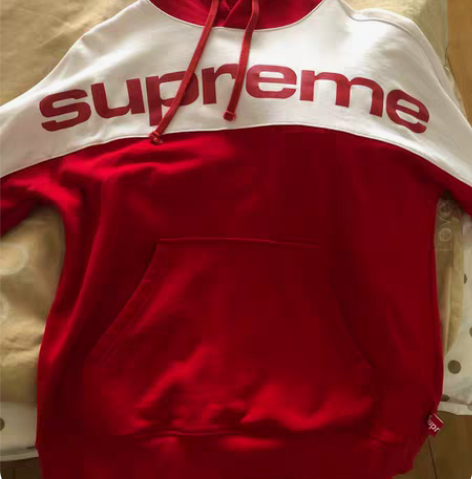 Sup卫衣红色9成新,M码,衣长70左右 ...