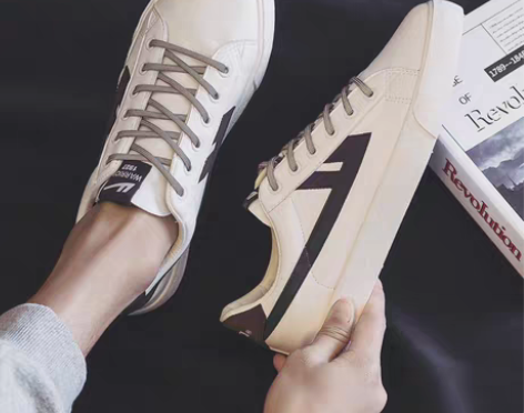 转卖【风尚价】回力男鞋皮面小白鞋男2020...