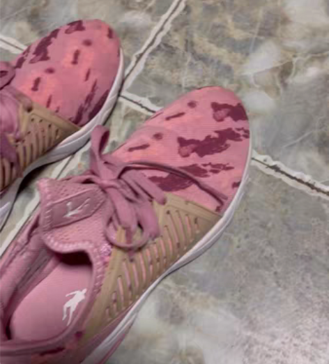 包邮乔丹长按染粉色，37码运动鞋只穿过一次...