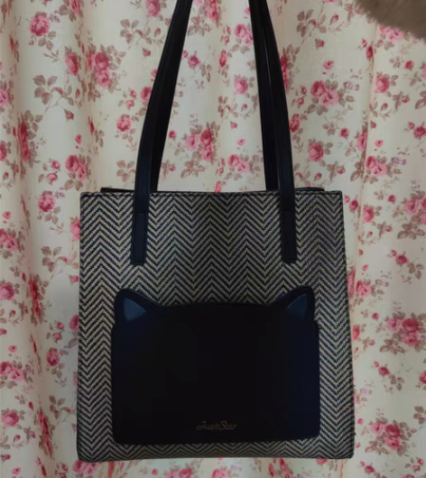 包邮欧时纳女包时尚手提可爱猫咪托特包购物袋...