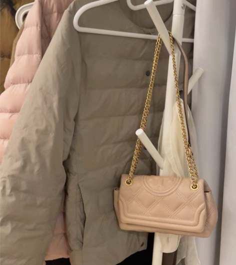 转卖tb新款弗莱明FLem羊皮菱格迷你链条...