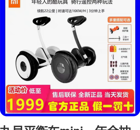 九号平衡车mini,年会抽奖中的,组装上就...