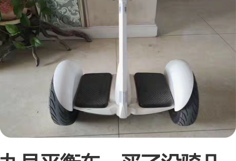 九号平衡车,买了没骑几次,胎毛还在! 感兴...