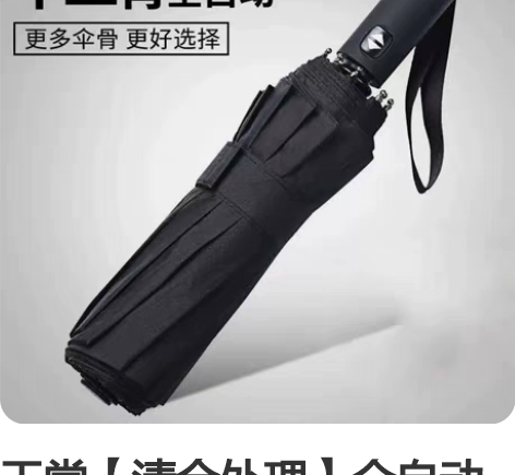 天堂【清仓处理】全自动雨伞12骨抗风男女商...
