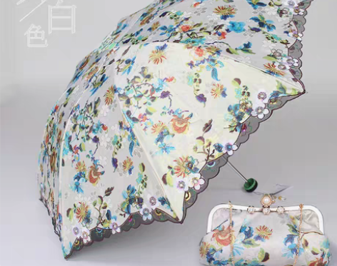 转卖天堂伞防紫外线遮阳黑胶防晒太阳伞女三折...