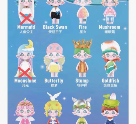 包邮POPMART泡泡玛特仲夏夜之梦 左三...