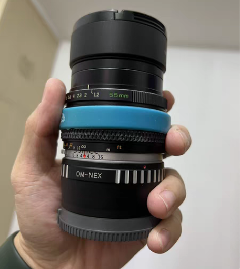 包邮奥林巴斯om55 1.2 银嘴 鱼鳞焦...