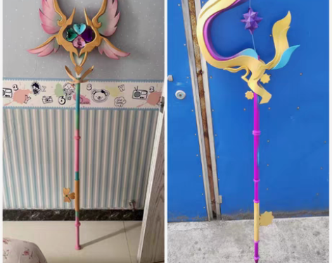 包邮王者瑶cos道具武器法杖时之祈愿 时之...
